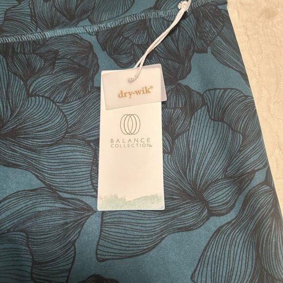 Balance Collection Women's Floral Leggings Size M Teal/Black NEW W/TAGS - Picture 7 of 8